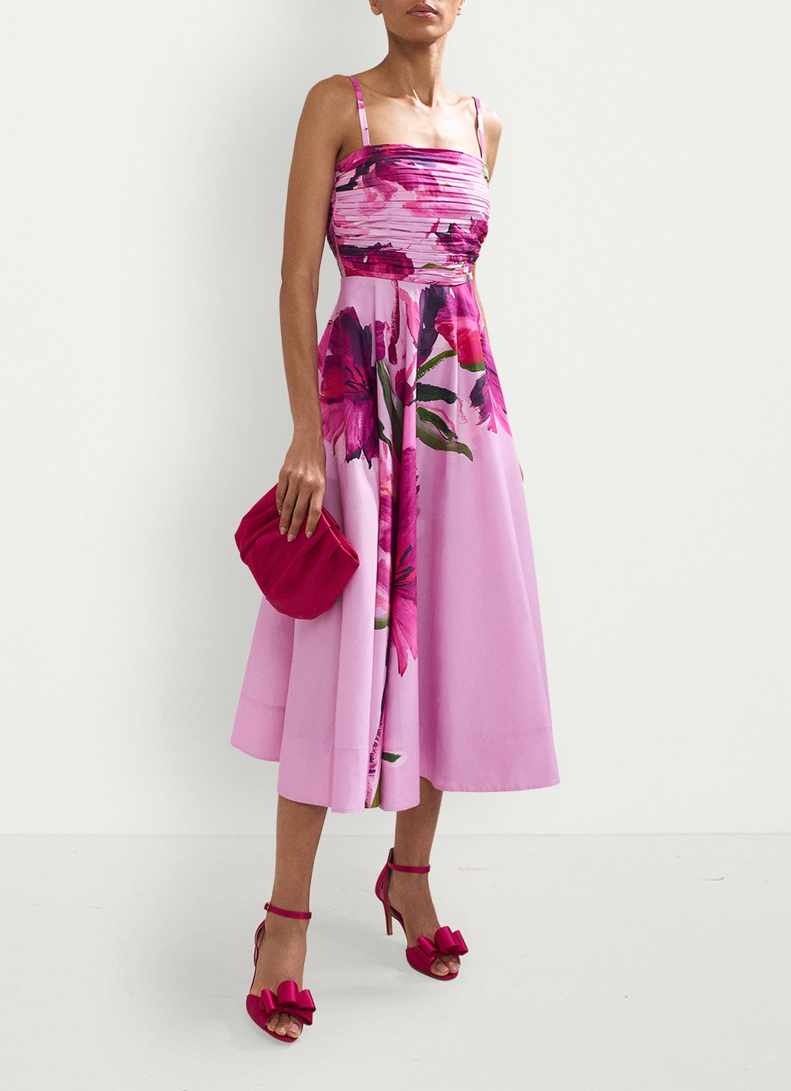Phase Eight Sandaal met strikdetail - detail 3 roze