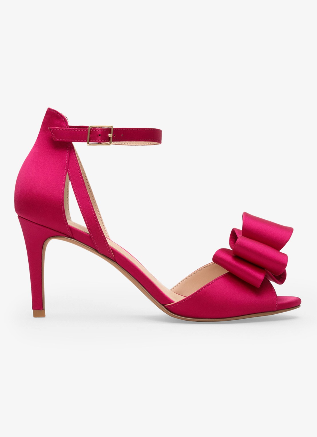 Phase Eight Sandaal met strikdetail - voorkant 7 roze