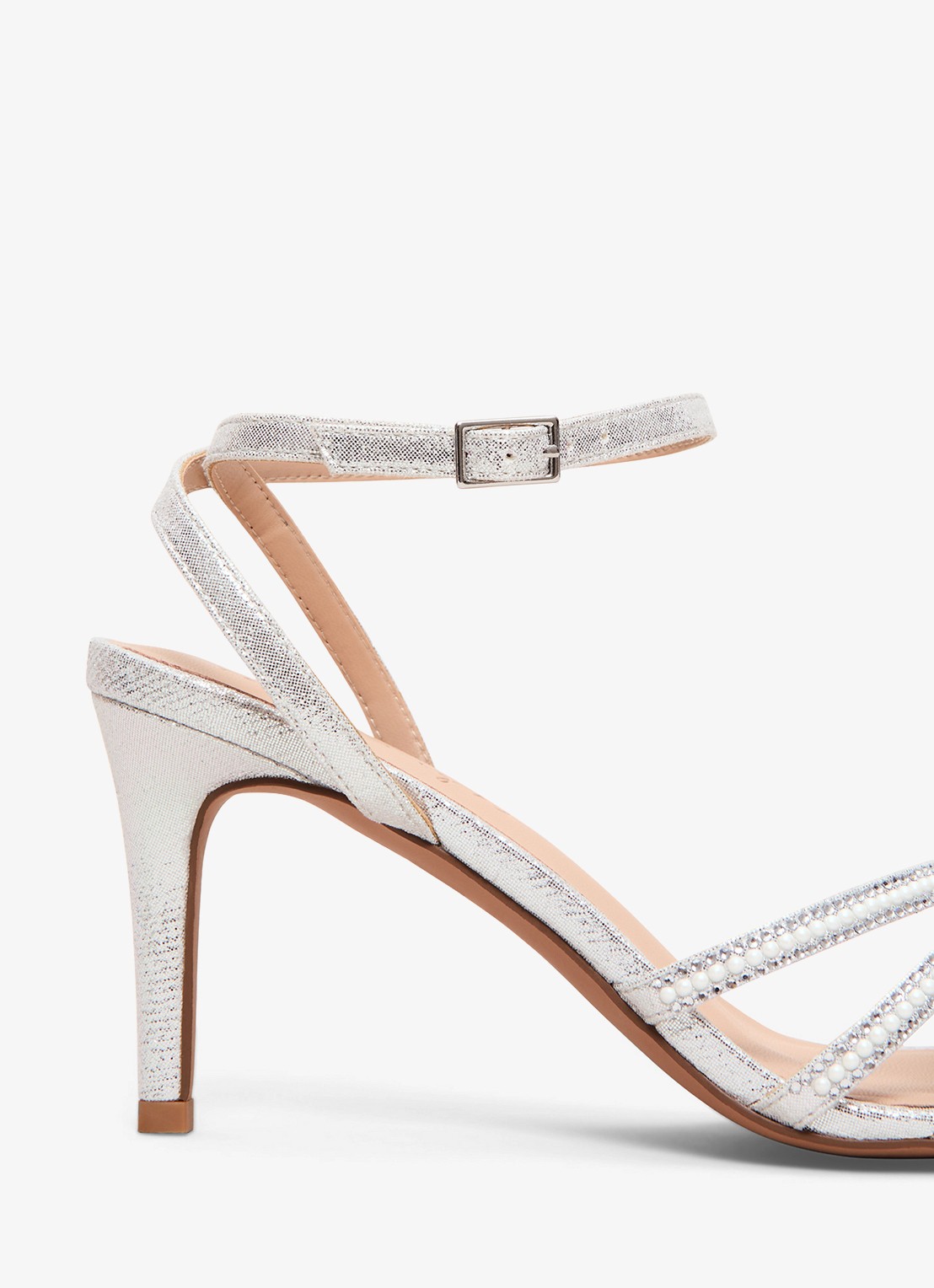 Phase Eight Sandalette met strass - detail 2 zilver