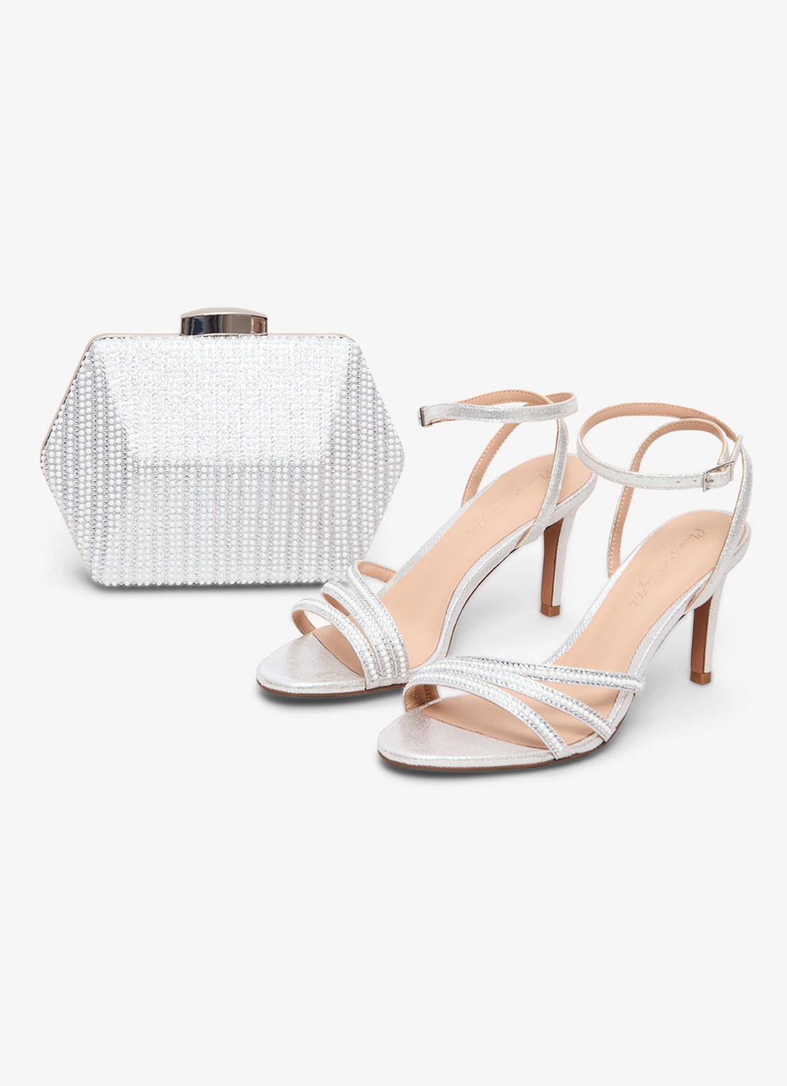 Phase Eight Sandalette met strass - detail 4 zilver