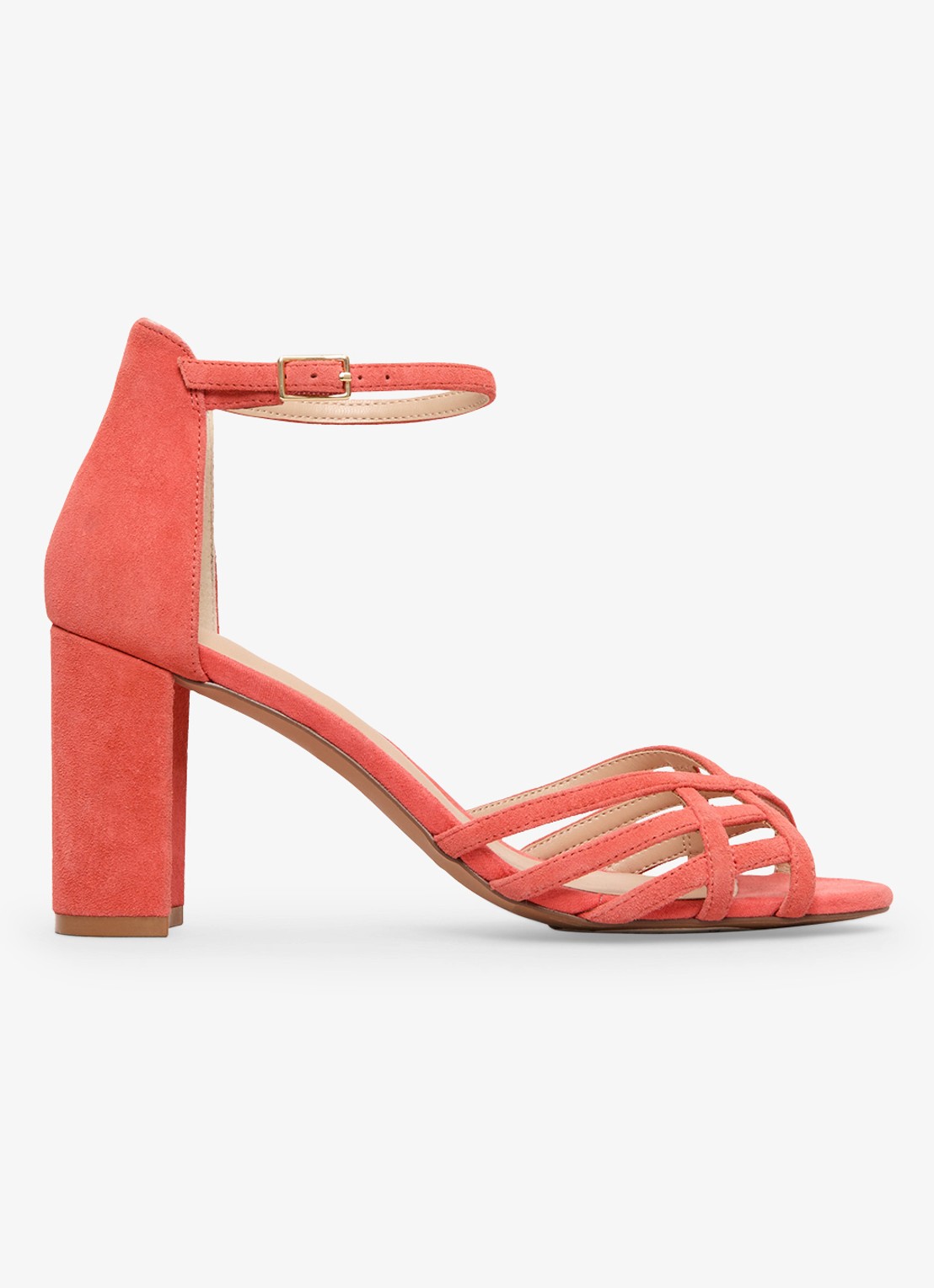 Phase Eight Sandalette van geitensuède  - detail 3 oranje