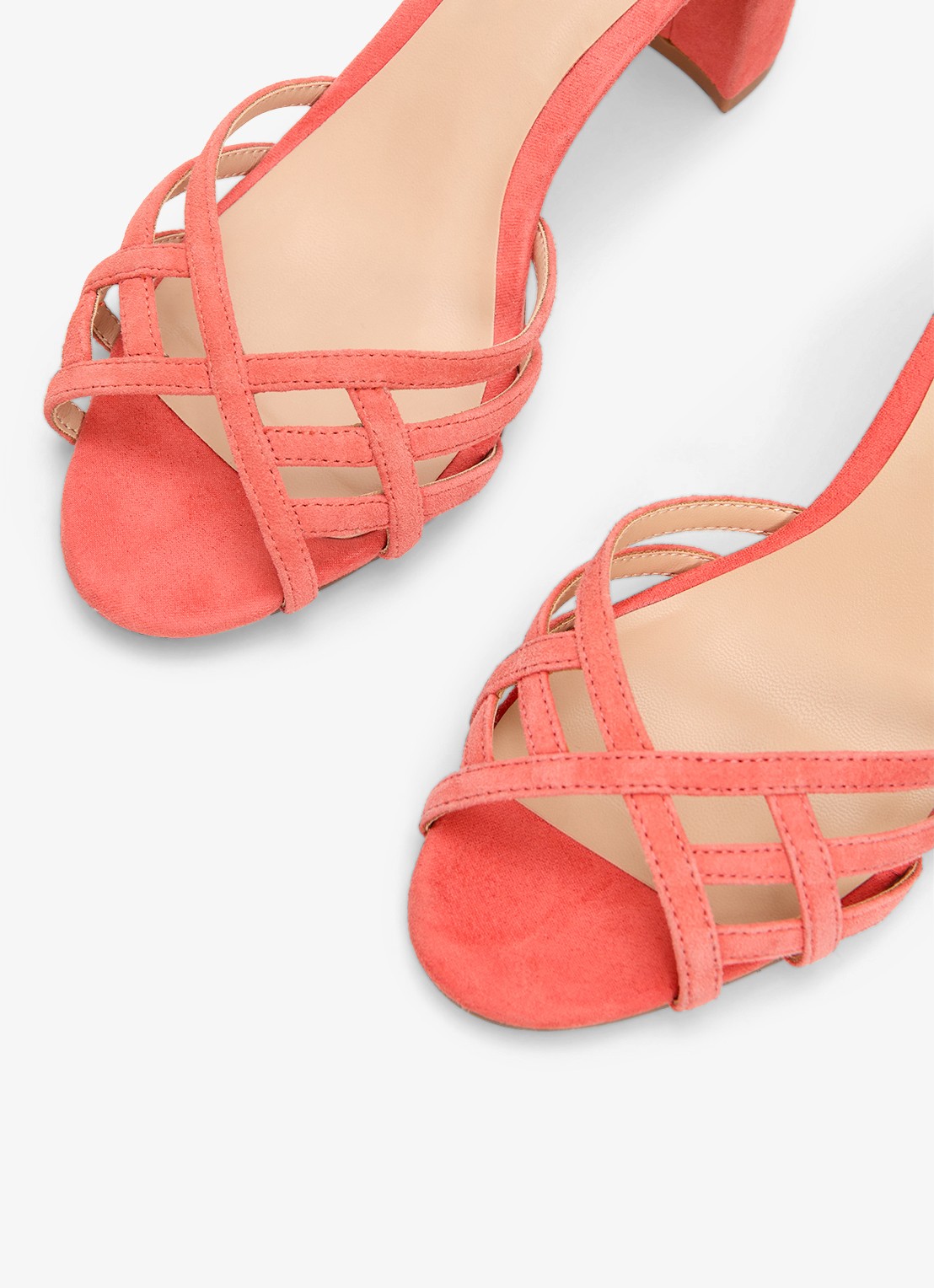 Phase Eight Sandalette van geitensuède  - detail 4 oranje
