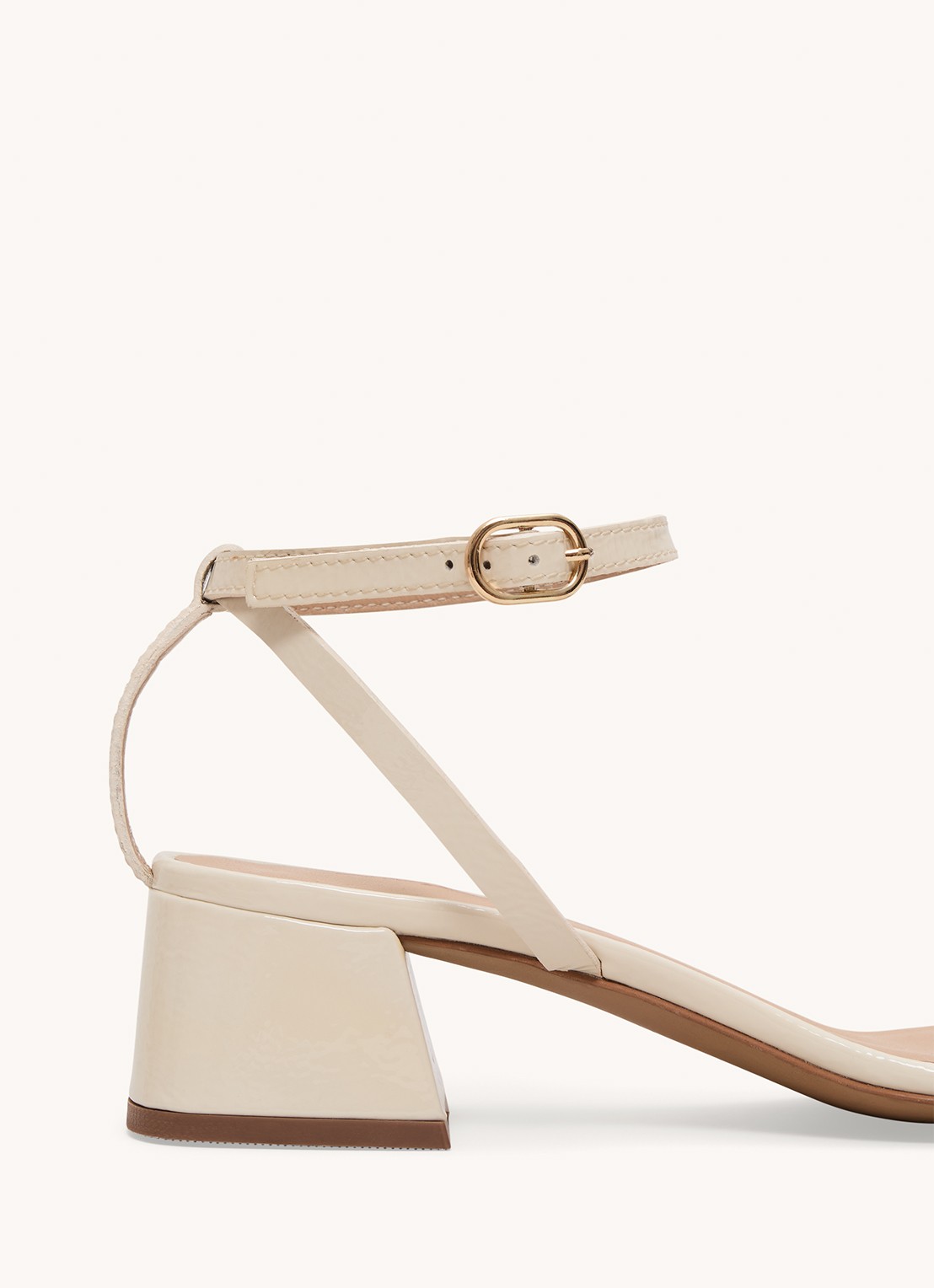 Phase Eight Sandalette van leer - detail 4 creme