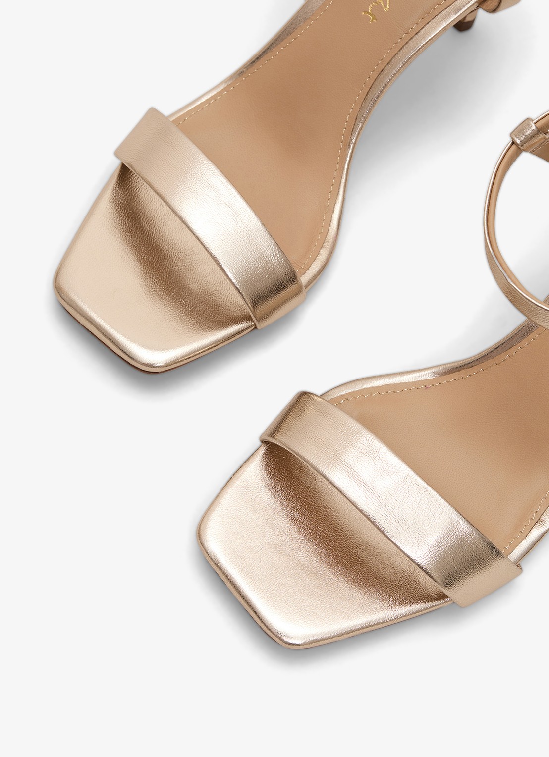 Phase Eight Sandalette van leer - detail 4 goud