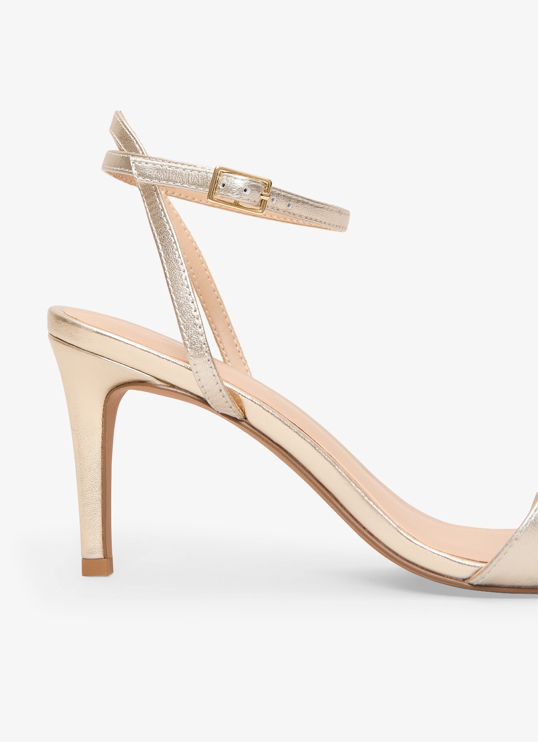 Phase Eight Sandalette van leer - detail 3 goud