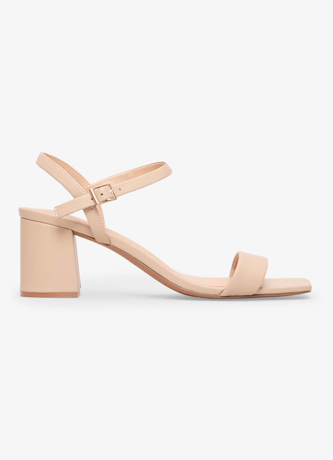 Phase Eight Sandalette van leer - voorkant neutral