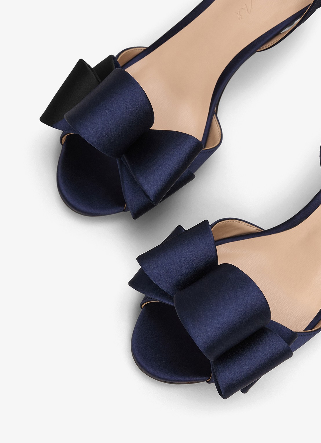 Phase Eight Sandalette van satijn - detail 5 donkerblauw