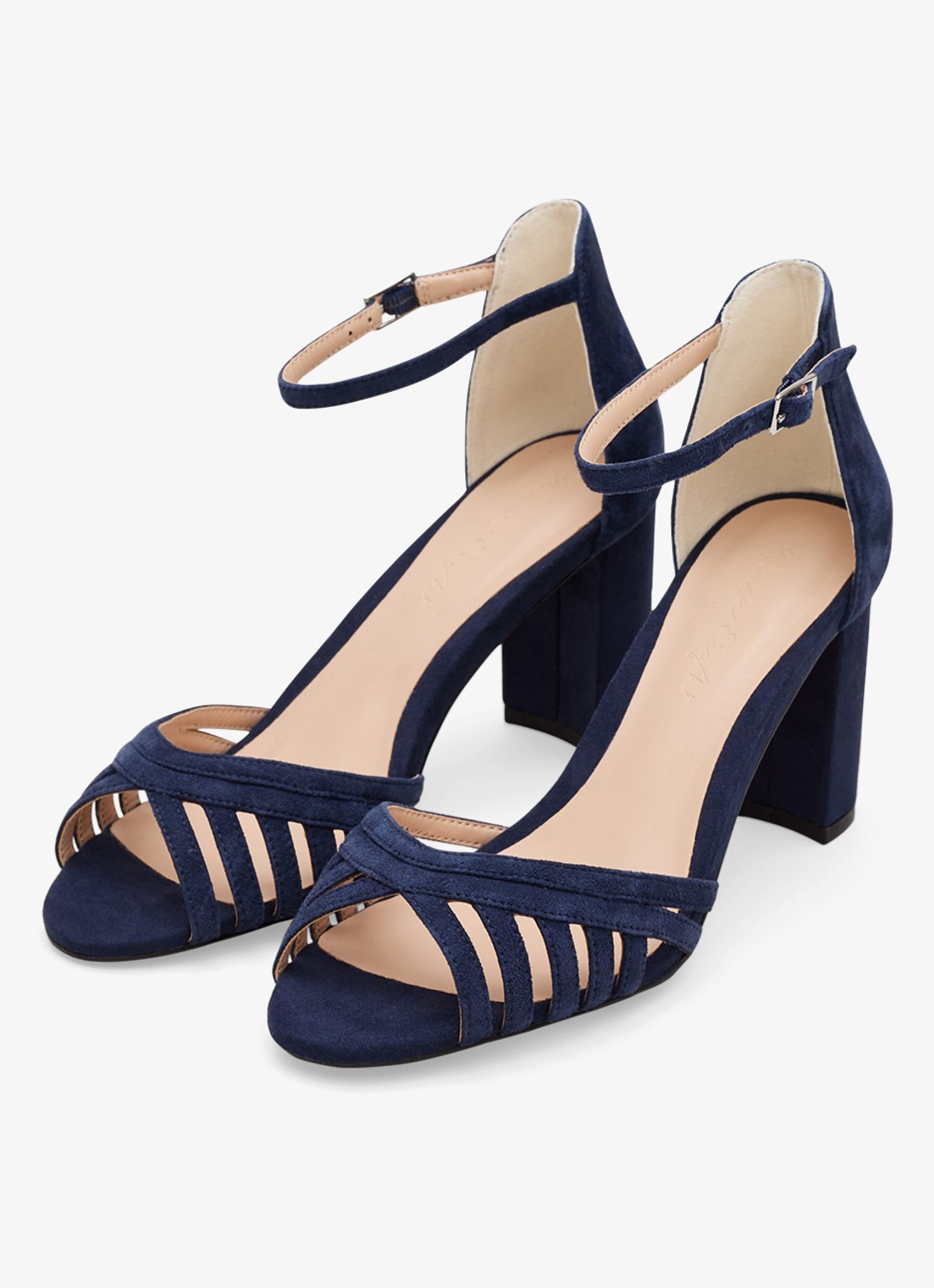 Phase Eight Sandalette van suède - detail 4 donkerblauw