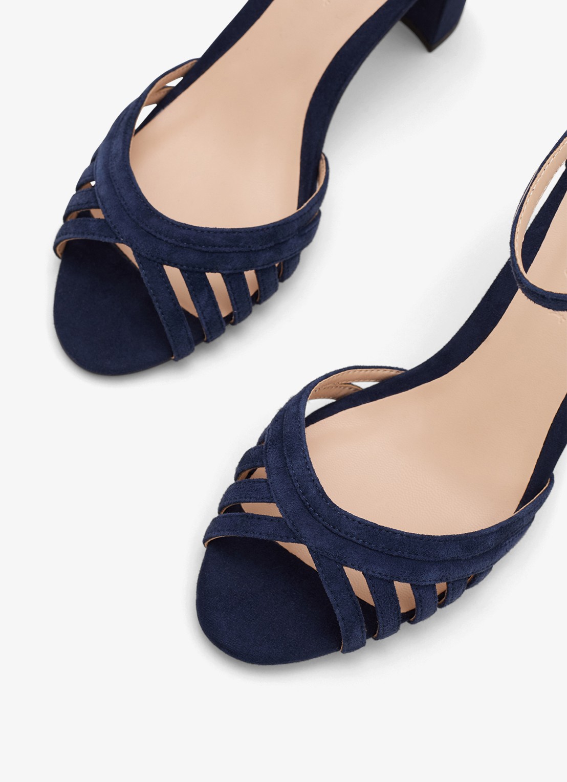 Phase Eight Sandalette van suède - detail 5 donkerblauw