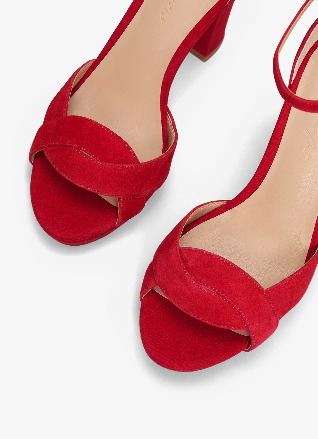Phase Eight Sandalette van suède - detail 5 rood