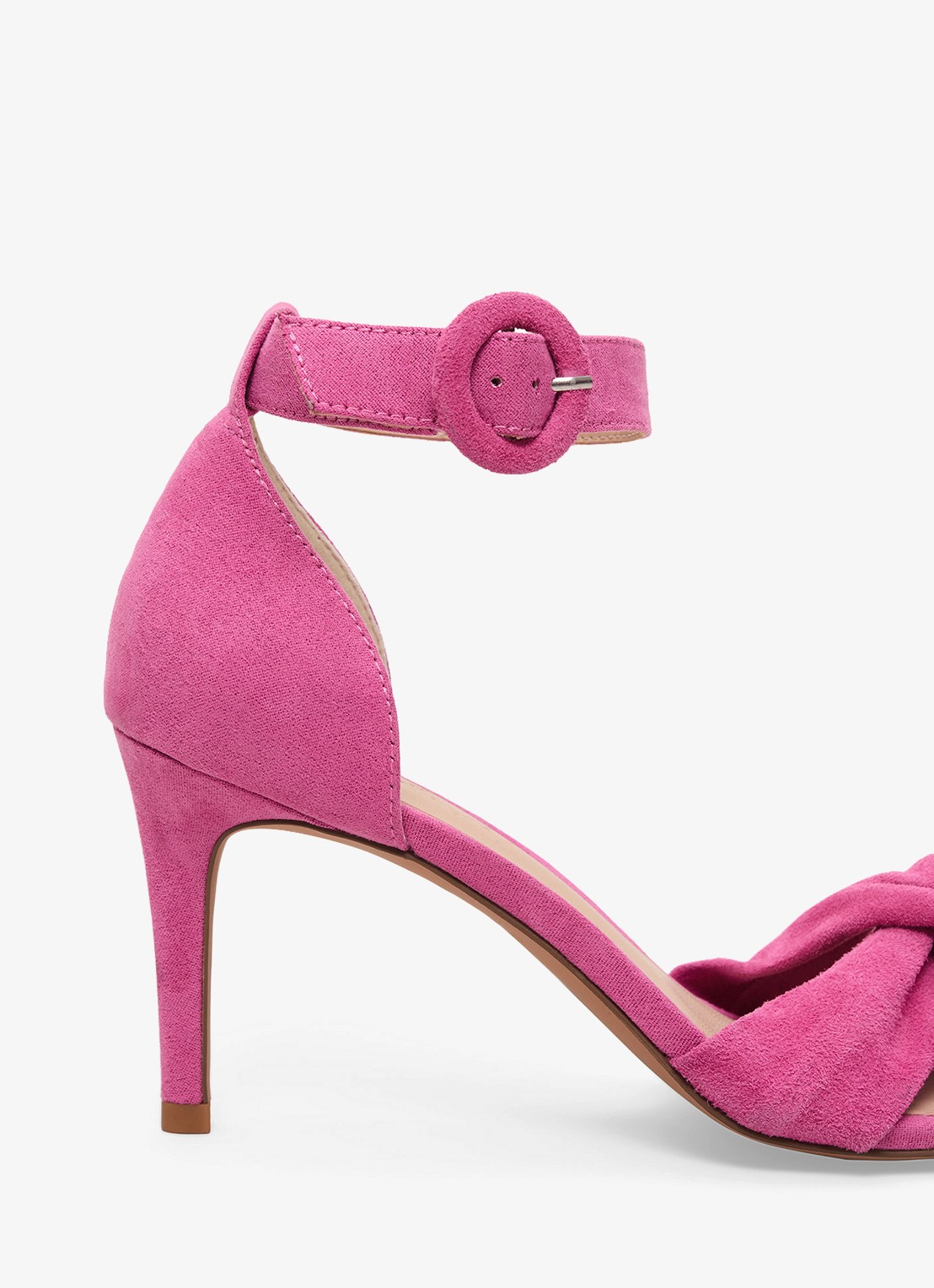 Phase Eight Sandalette van suède - detail donkerroze