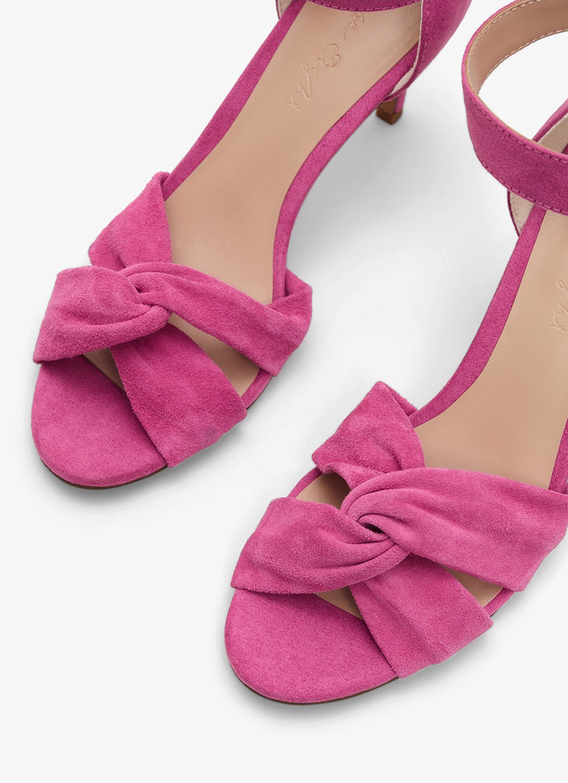Phase Eight Sandalette van suède - detail 3 donkerroze