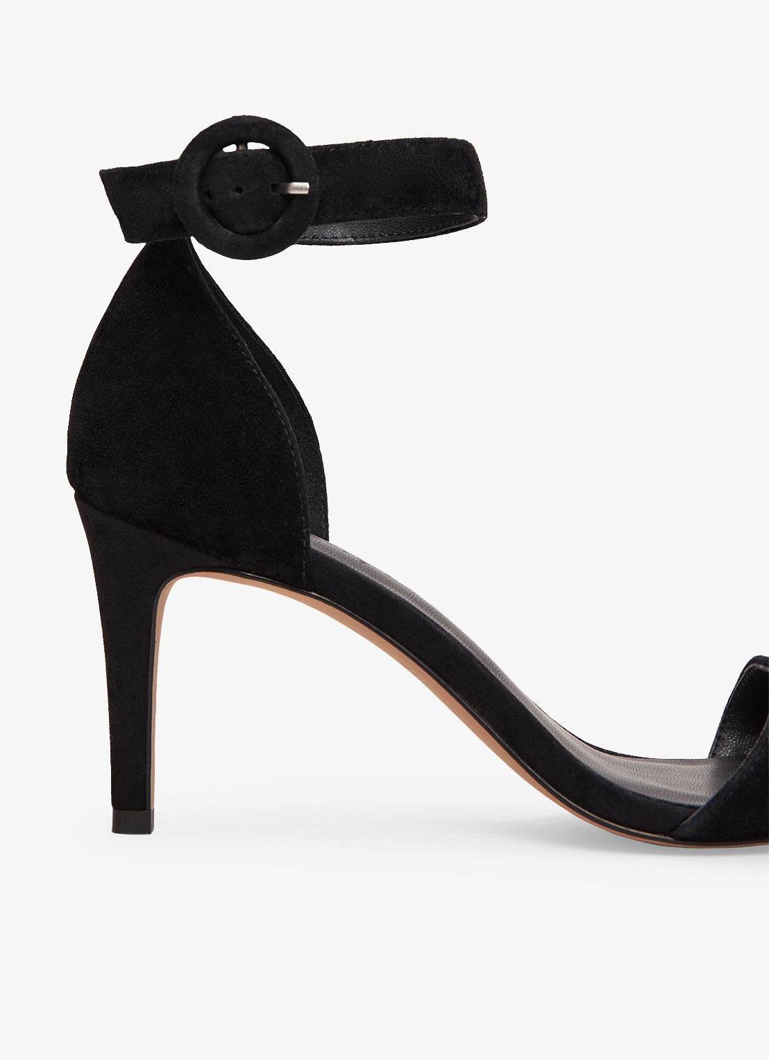 Phase Eight Sandalette van suède - detail 3 zwart