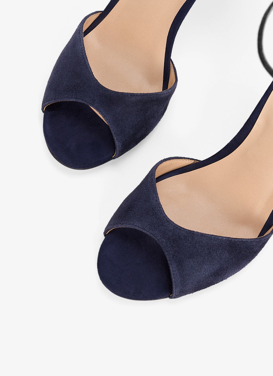 Phase Eight Sandalette van suède - detail 3 donkerblauw