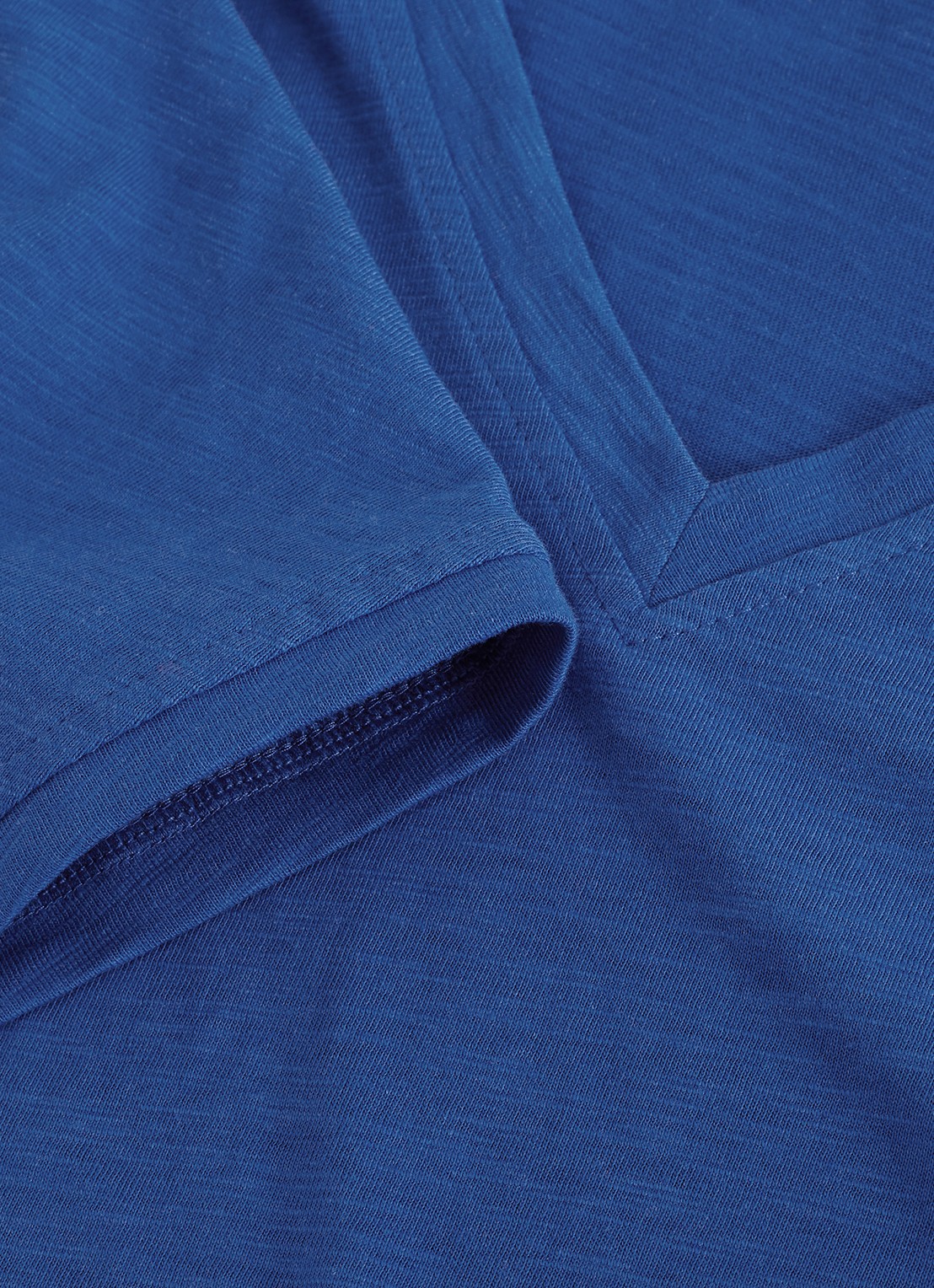 Phase Eight Saphiya t-shirt van katoen - detail 4 kobaltblauw