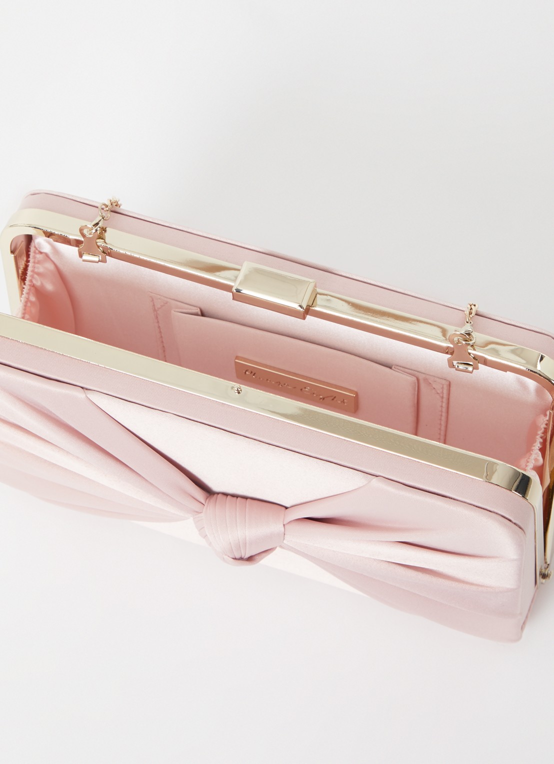 Phase Eight Satin Knot Box Antique Rose On - detail 2 lichtroze