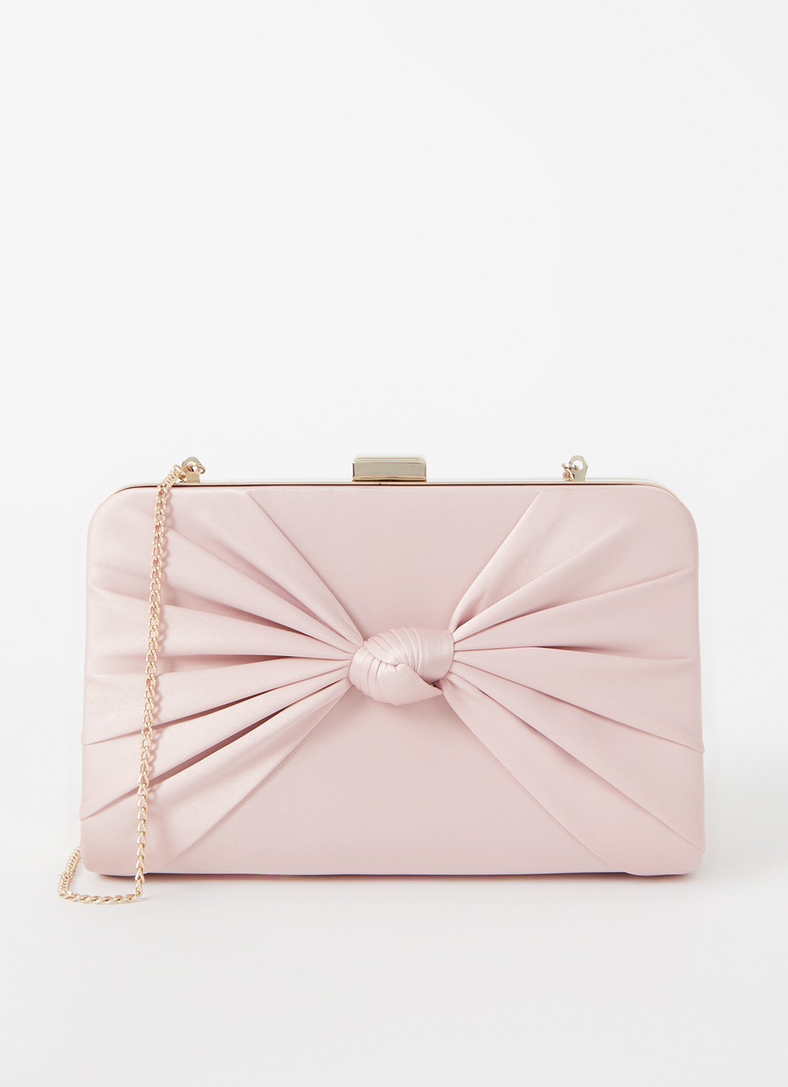 Phase Eight Satin Knot Box Antique Rose On - voorkant lichtroze