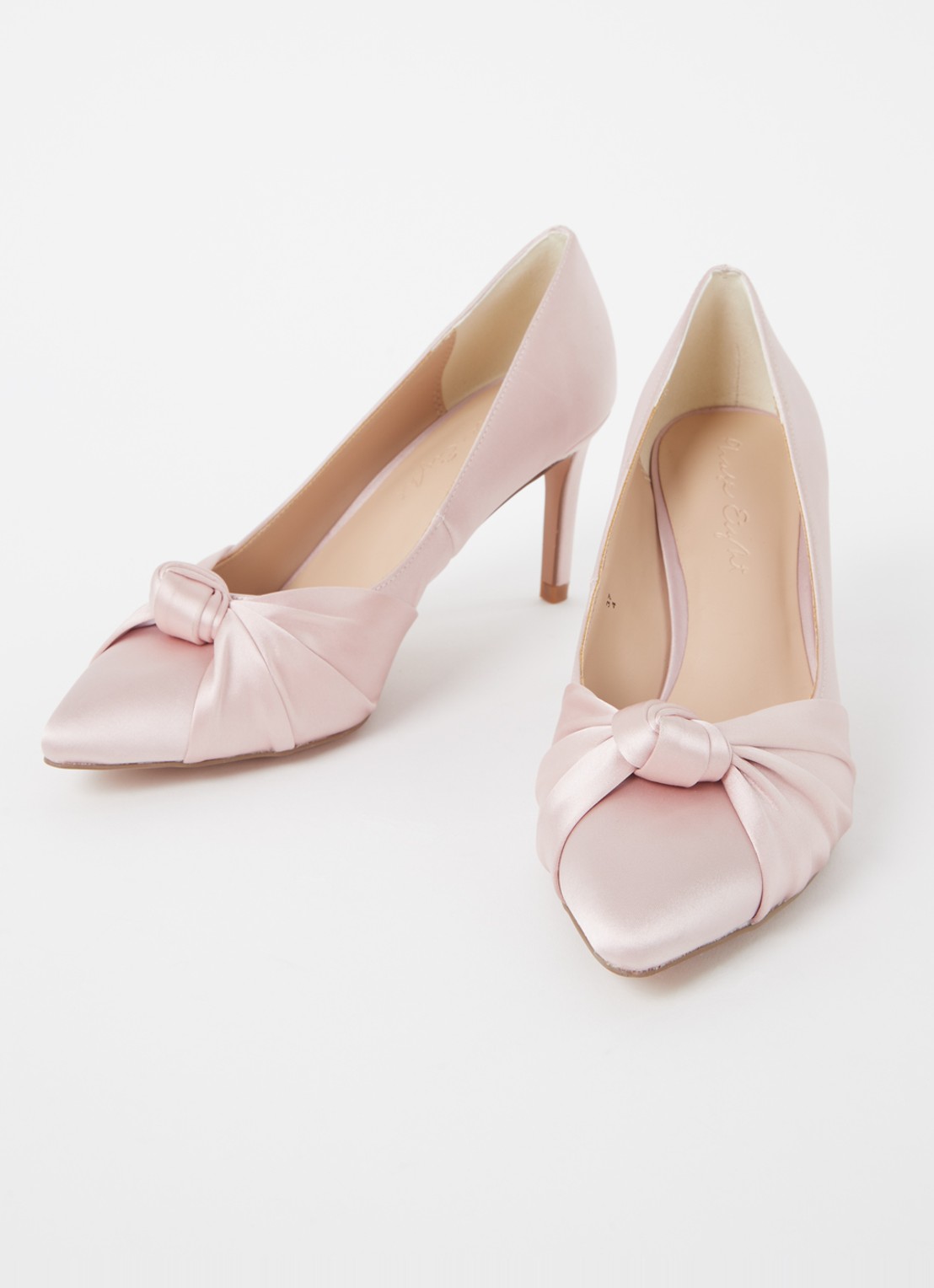 Phase Eight Satin Knot Court Antique Rose - detail 3 lichtroze