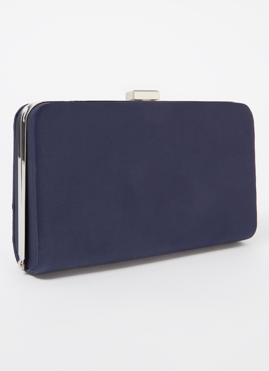 Phase Eight Satin Knot Front Box Navy One - achterkant donkerblauw