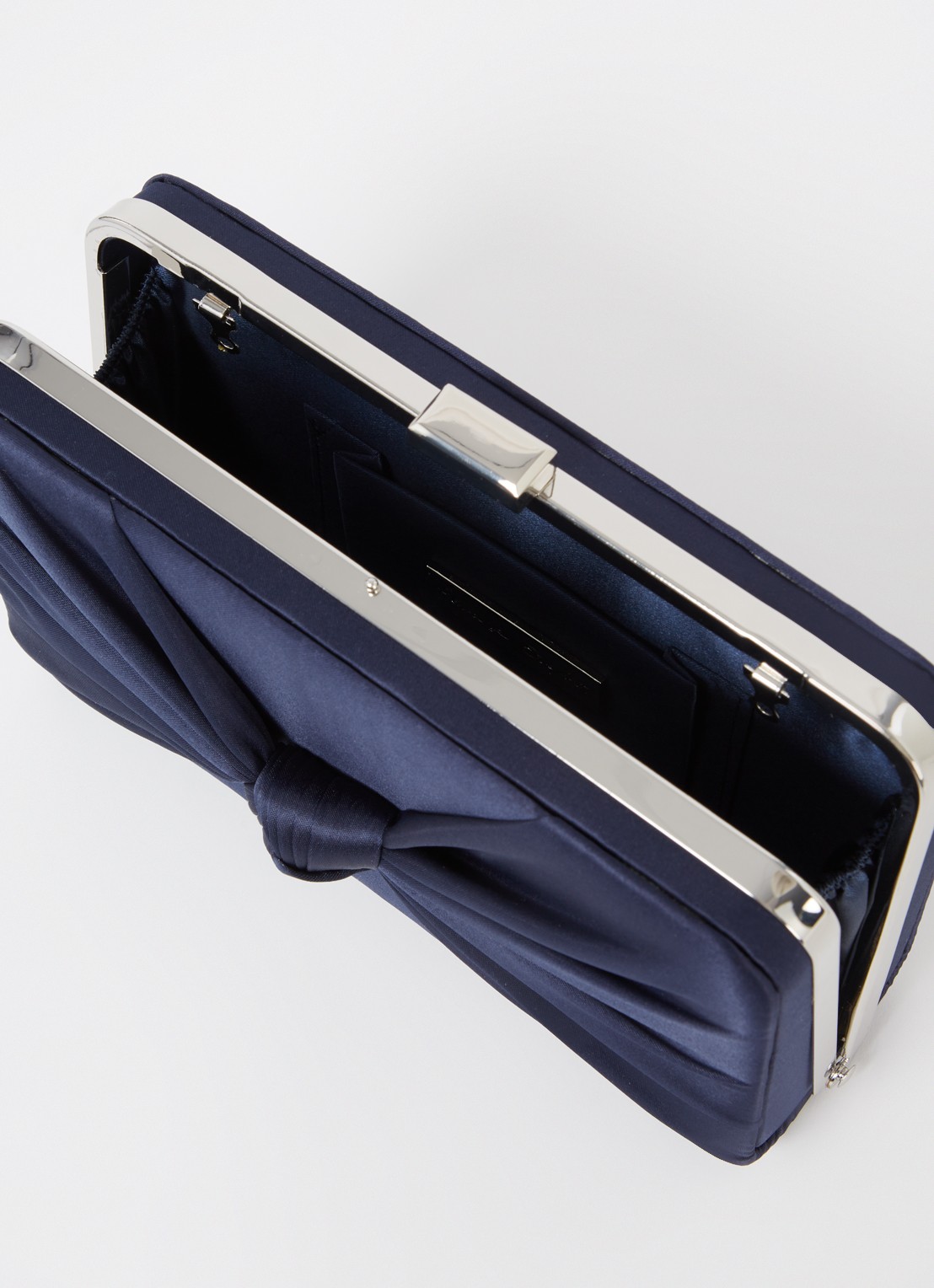Phase Eight Satin Knot Front Box Navy One - detail 2 donkerblauw