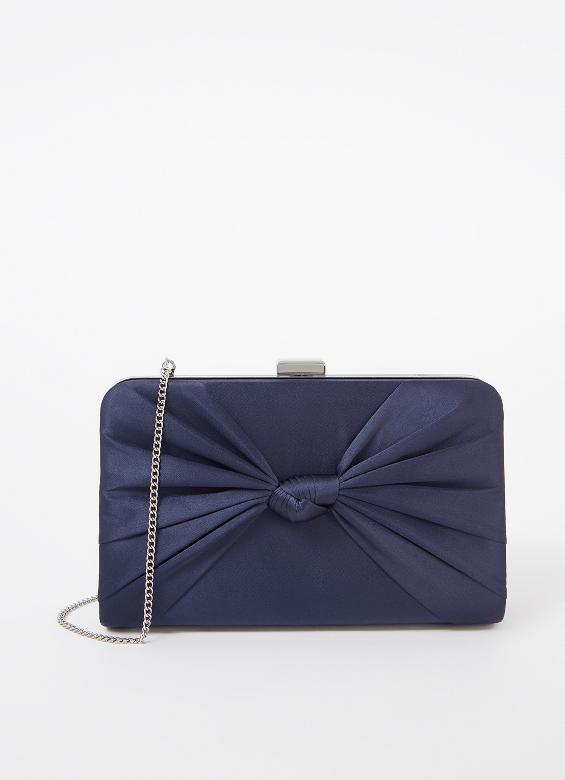 Phase Eight Satin Knot Front Box Navy One - voorkant 4 donkerblauw