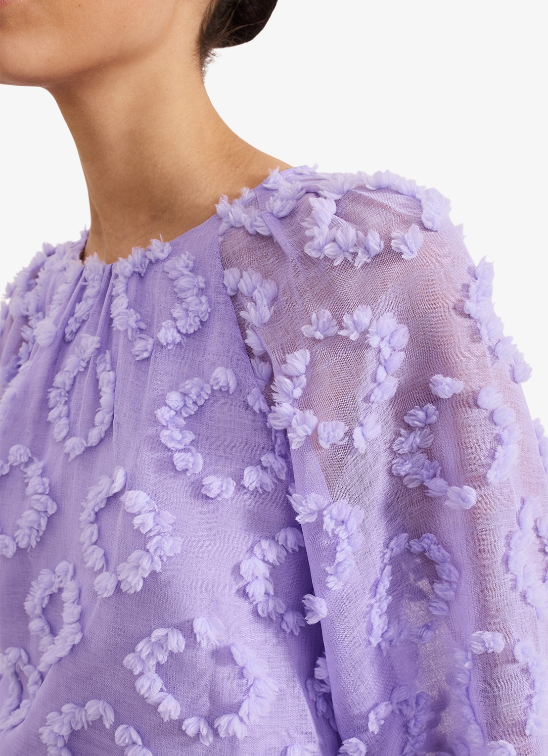Phase Eight Shayla tuniek met structuur - detail 6 paars