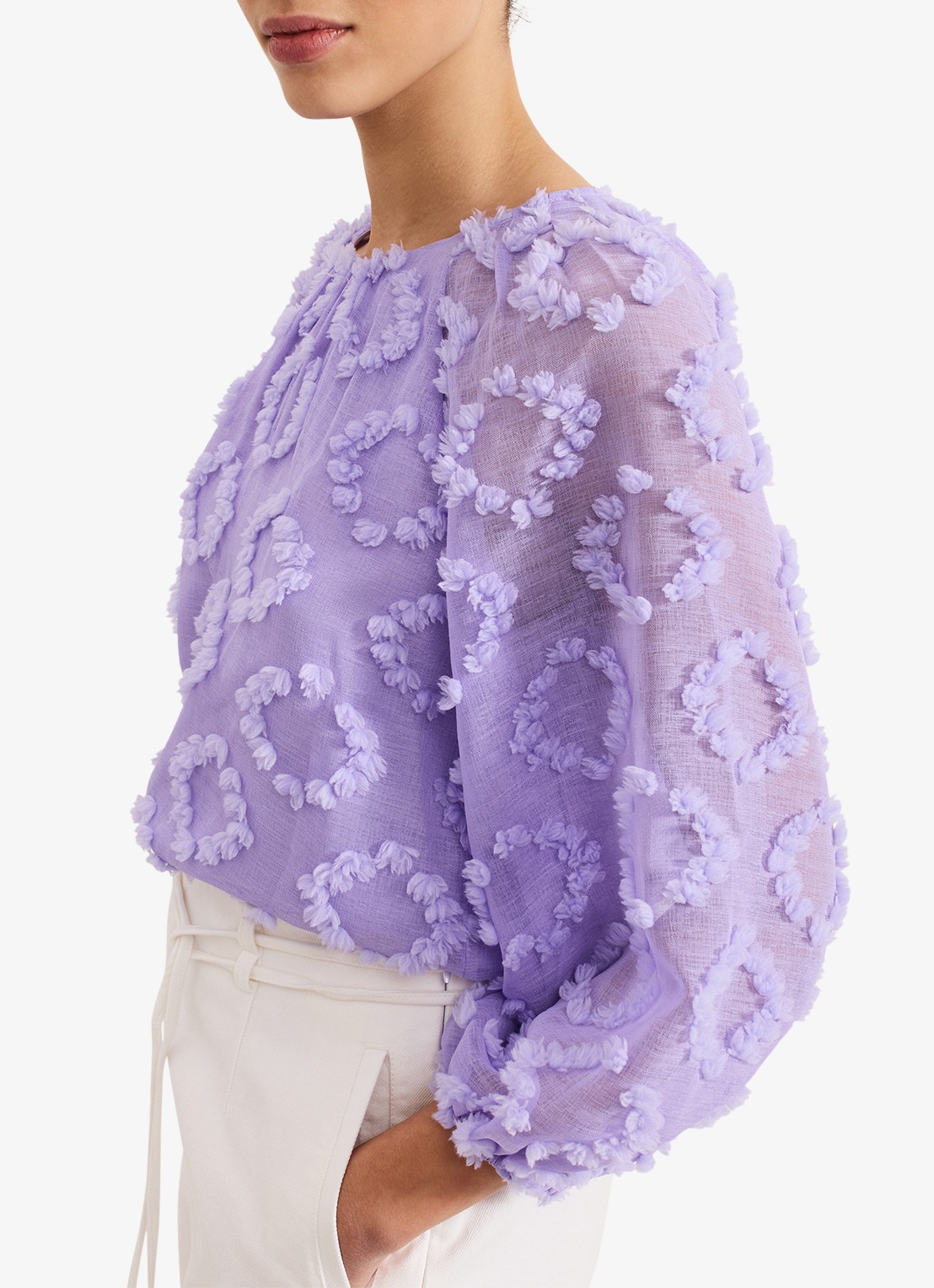 Phase Eight Shayla tuniek met structuur - detail 7 paars