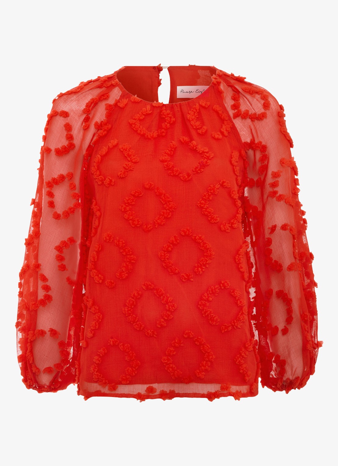 Phase Eight Shayla tuniek met structuur - voorkant rood