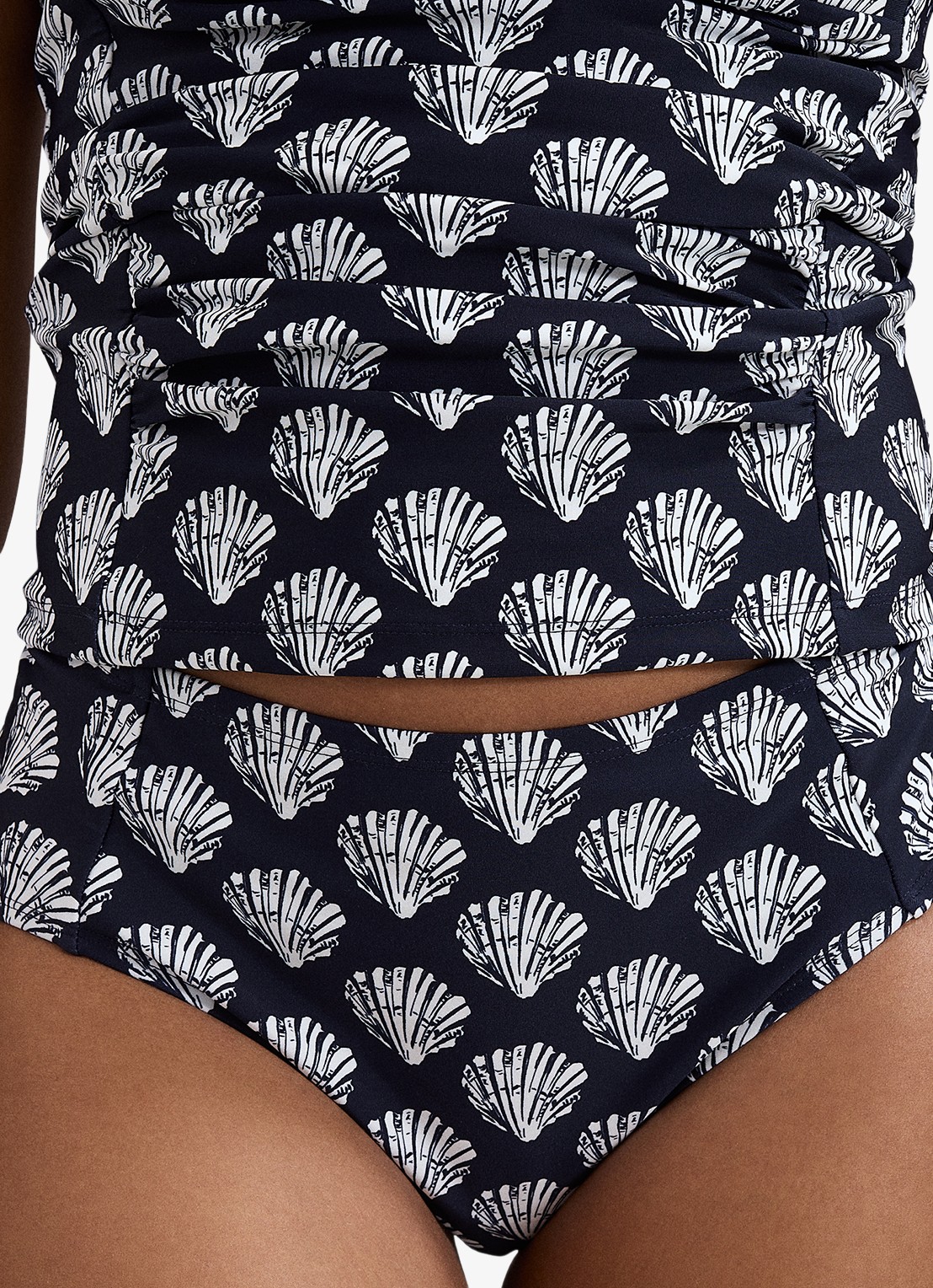 Phase Eight Shell bikinislip met print - detail 3 donkerblauw