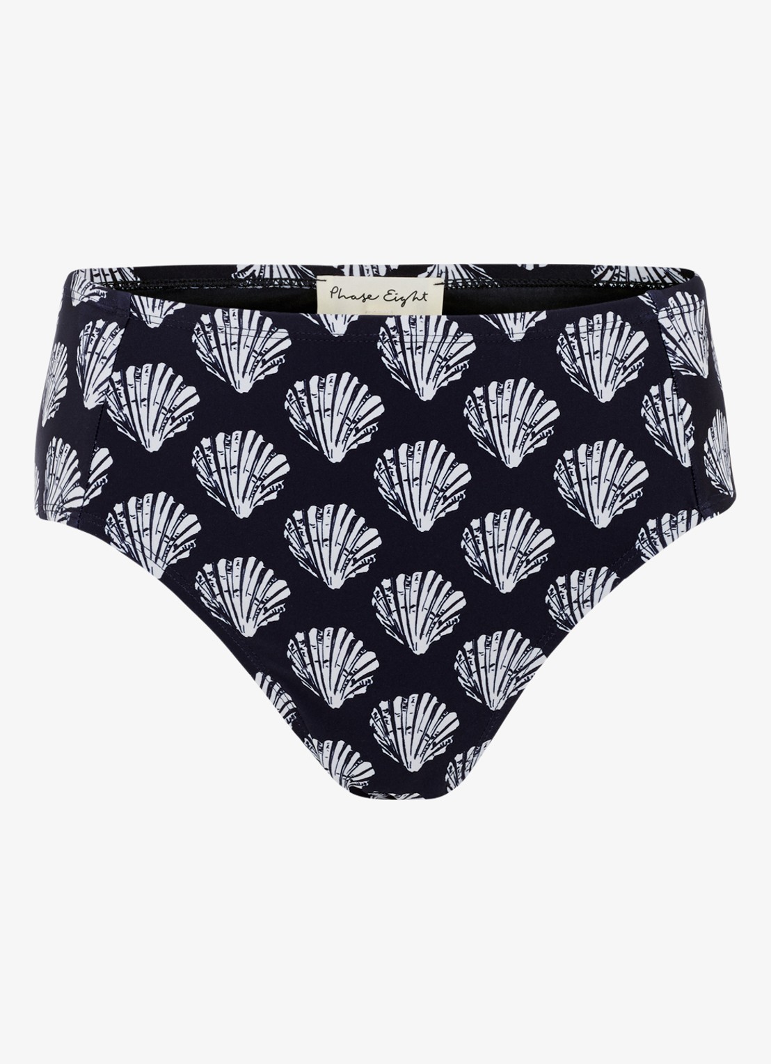 Phase Eight Shell bikinislip met print - voorkant 7 donkerblauw