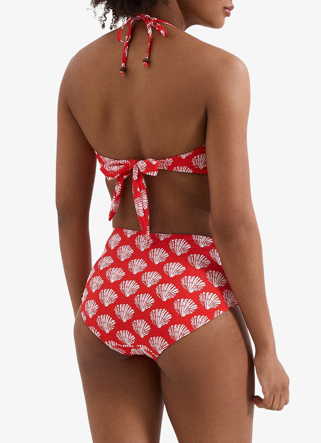 Phase Eight Shell bikinitop met print - achterkant rood