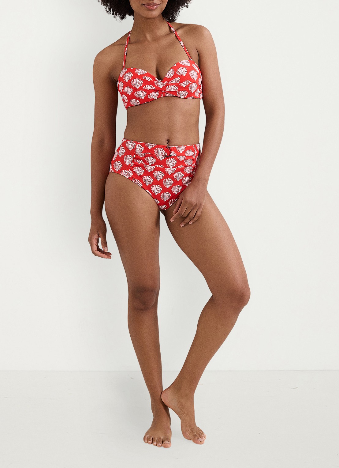 Phase Eight Shell bikinitop met print - voorkant 8 rood