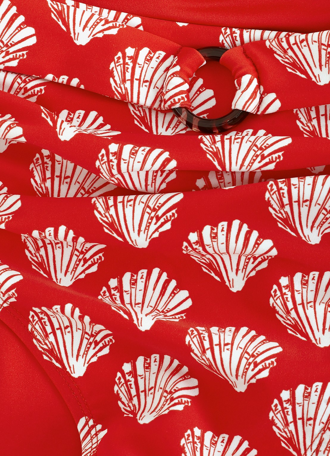 Phase Eight Shell high waisted bikinislip met print - detail 3 rood