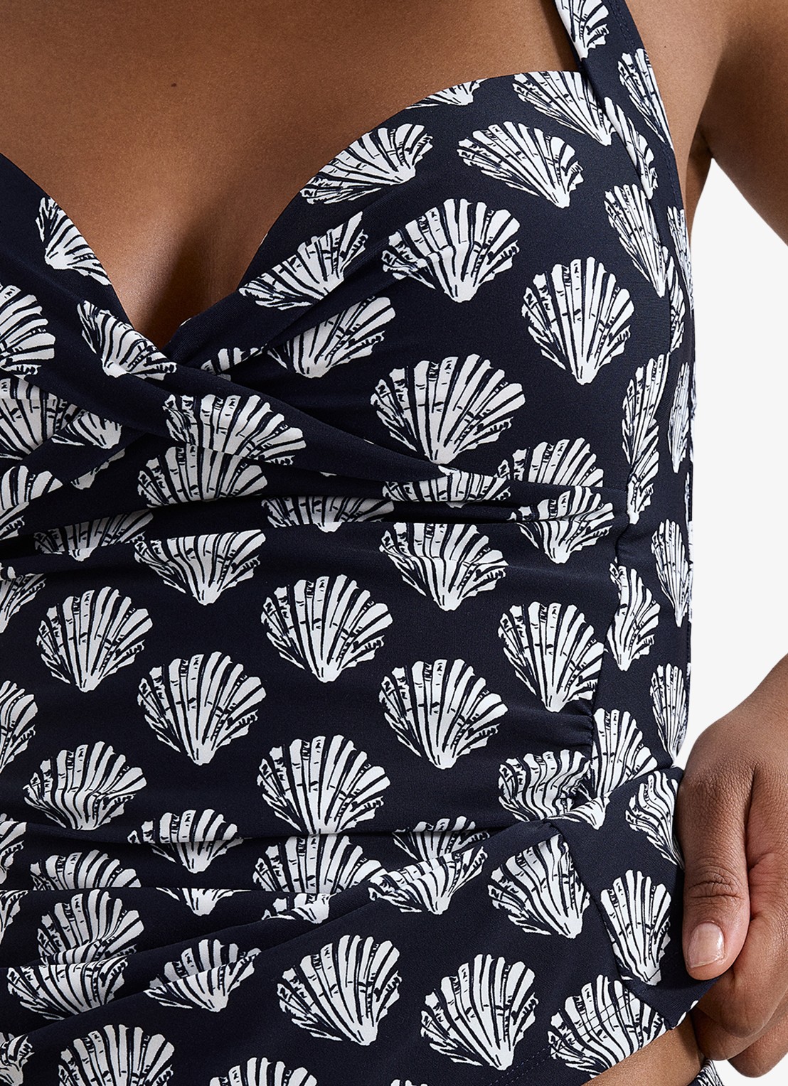 Phase Eight Shell tankini met print - detail 6 donkerblauw