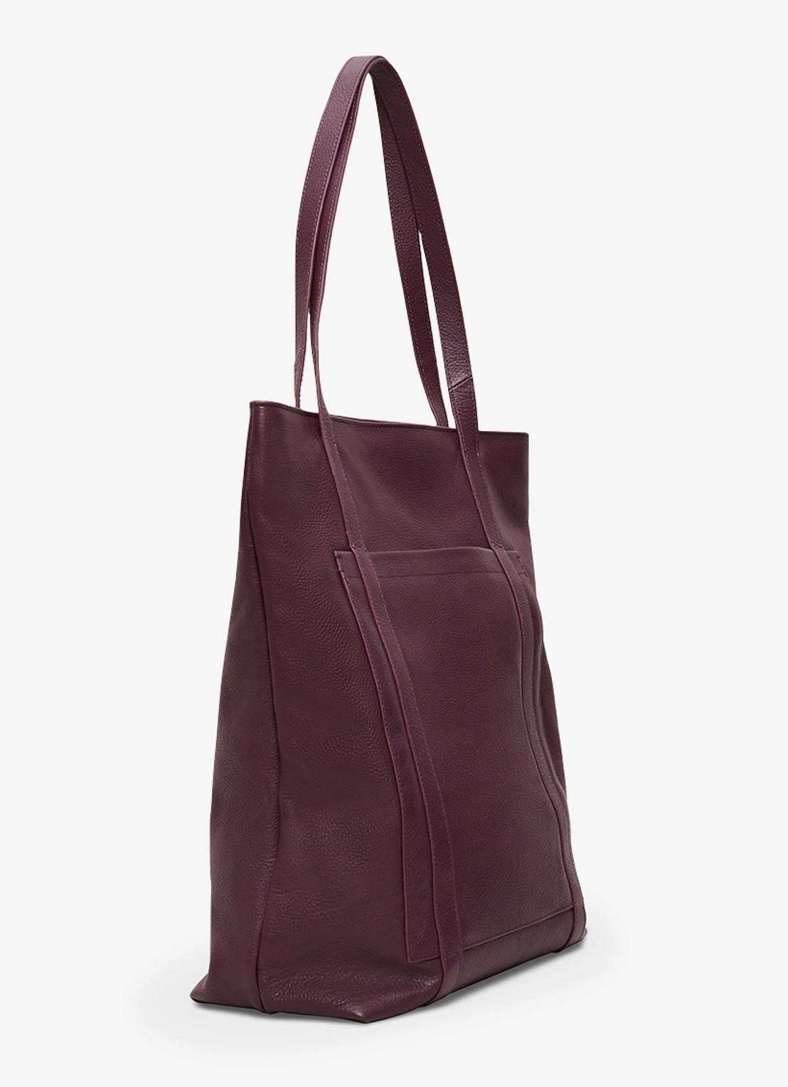 Phase Eight Shopper van leer - detail 3 donkerrood