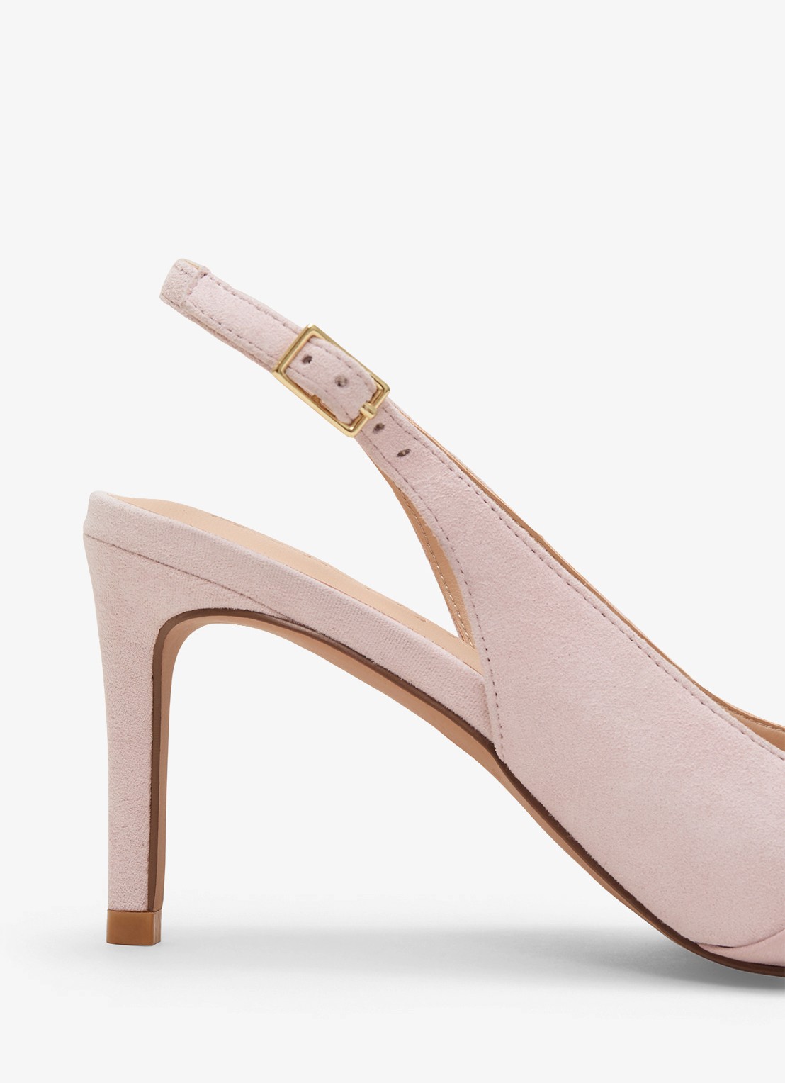 Phase Eight Slingback van suède - detail 2 roze