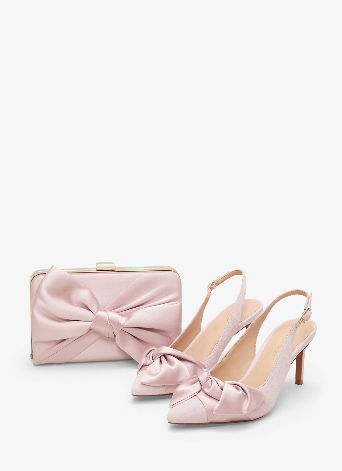 Phase Eight Slingback van suède - detail 5 roze