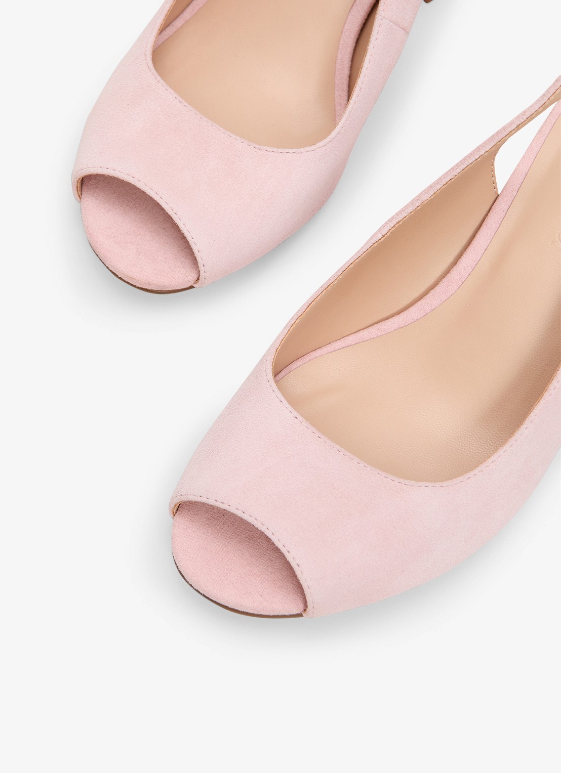 Phase Eight Slingback van suède - detail 4 roze