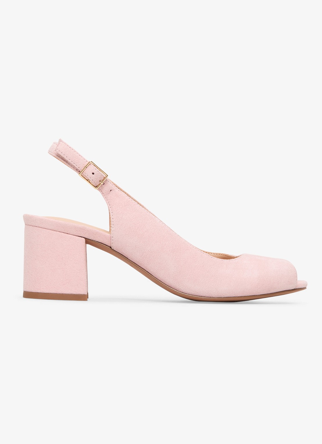 Phase Eight Slingback van suède - voorkant roze