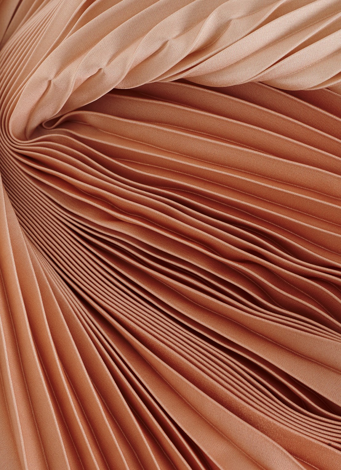 Phase Eight Sloane maxi jurk met plooien en strikceintuur - detail 8 orange