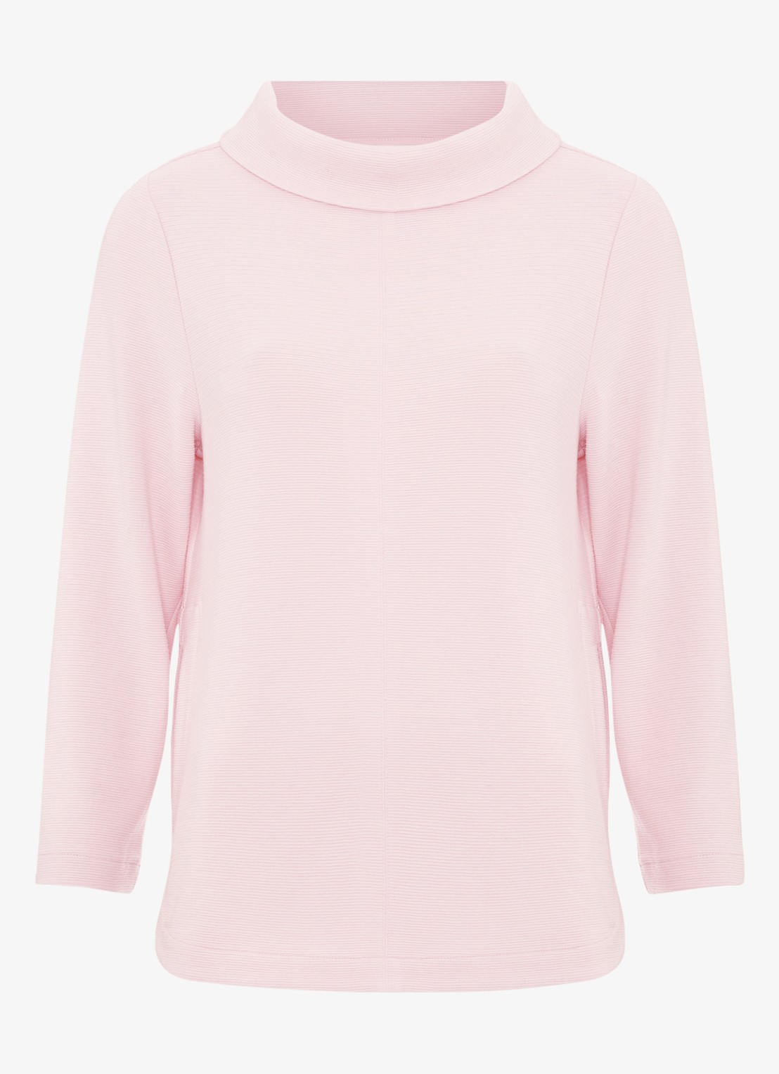 Phase Eight Solene longsleeve met col - voorkant lichtroze