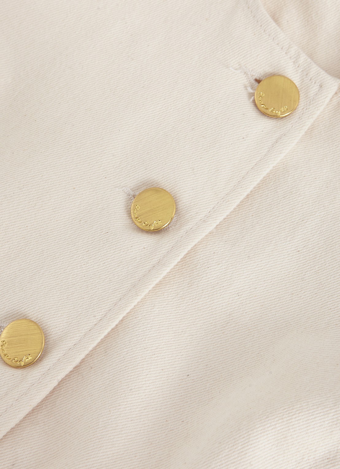 Phase Eight Sophia gilet met paspelzakken - detail 5 ivoor