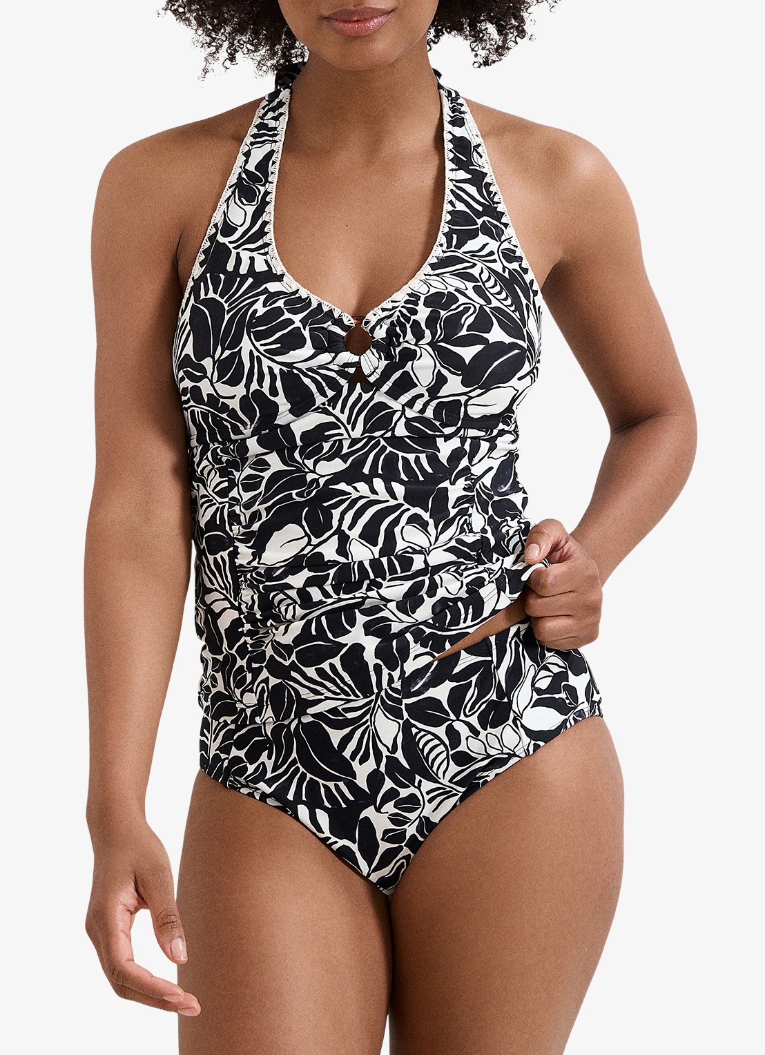 Phase Eight Stitch tankini met print - detail 3 zwart