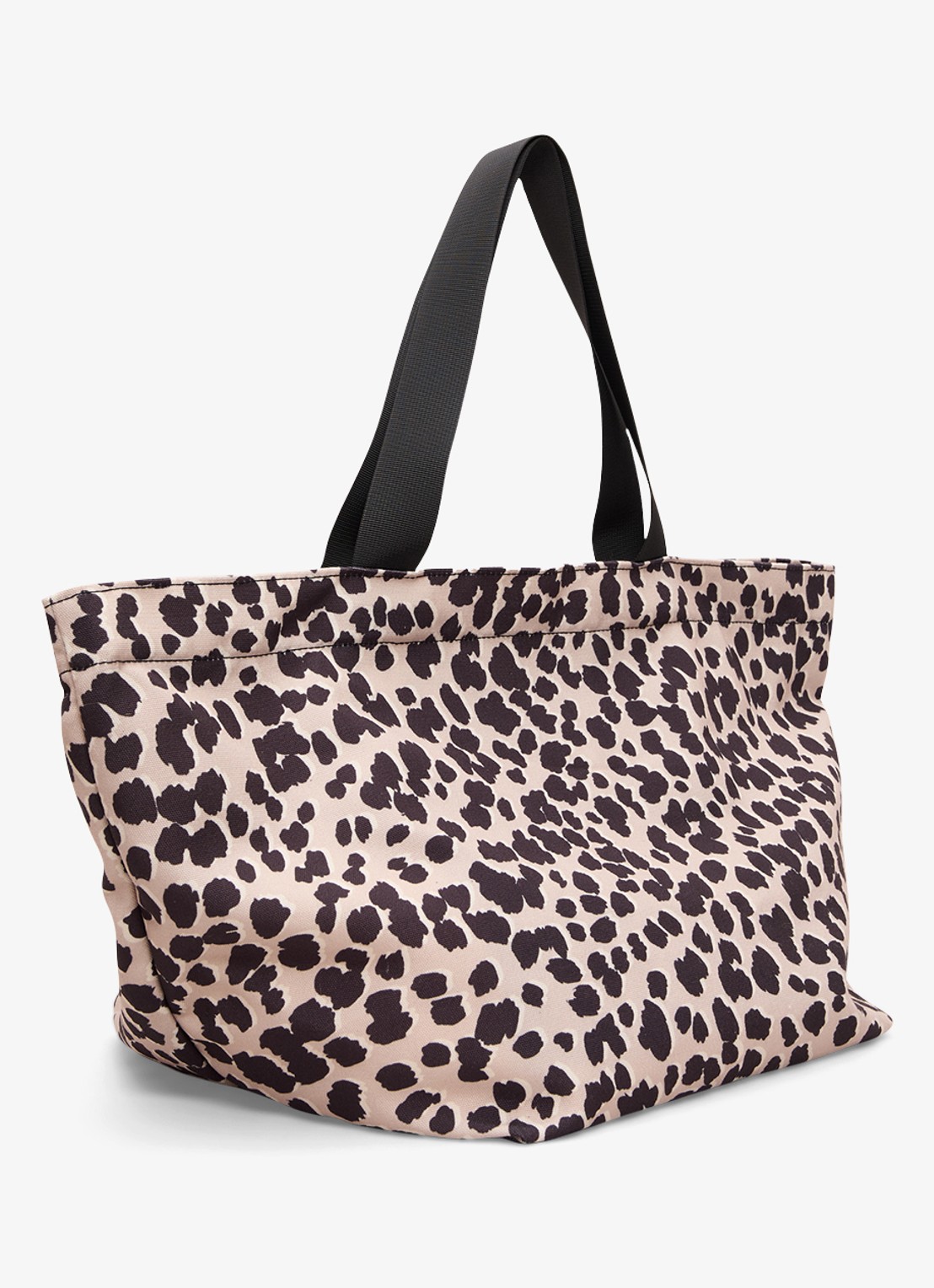 Phase Eight Strandtas met panterprint  - detail 3 bruin