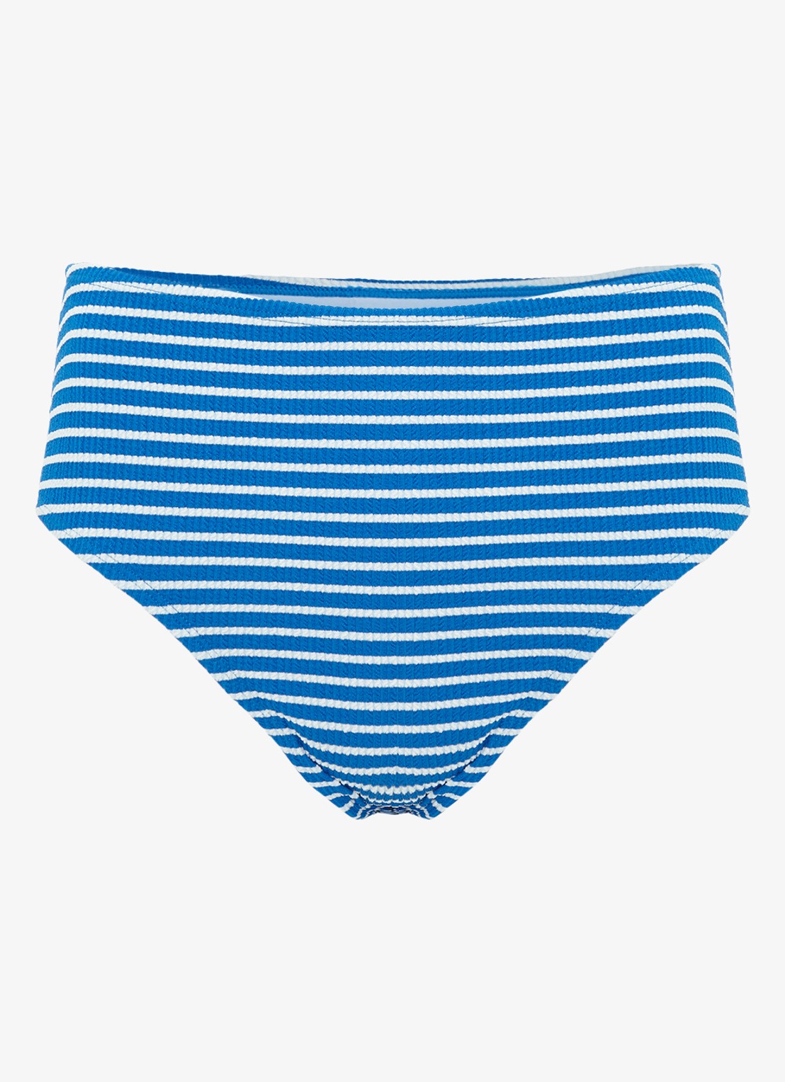 Phase Eight Stripe hipster bikinislip met streepprint - voorkant donkerblauw