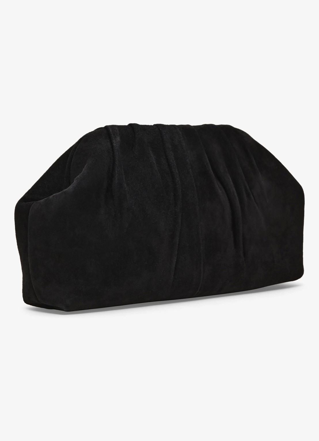 Phase Eight  Suede Clutch Bag - detail 2 zwart