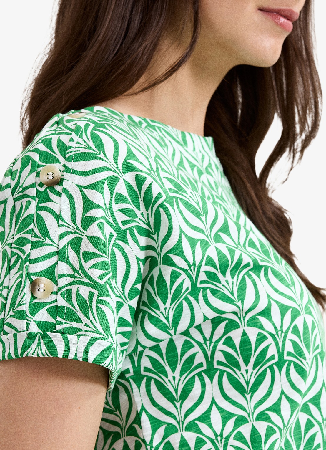 Phase Eight Suzie T-shirt met print - detail 6 groen