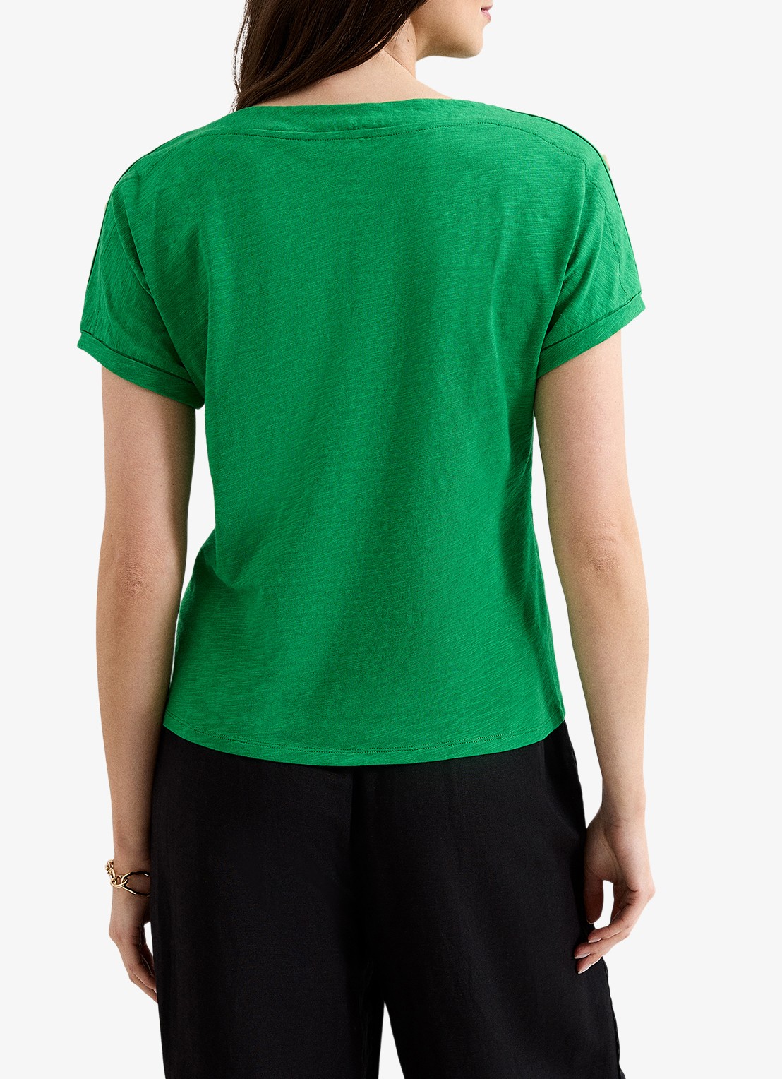 Phase Eight Suzie T-shirt met ronde hals - achterkant 3 groen
