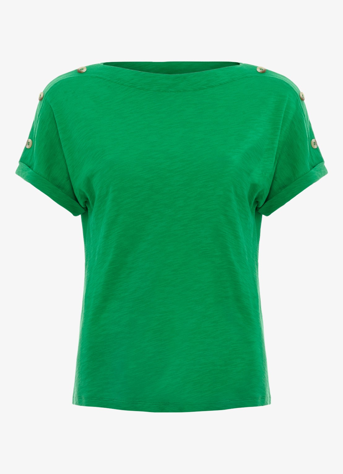 Phase Eight Suzie T-shirt met ronde hals - voorkant groen