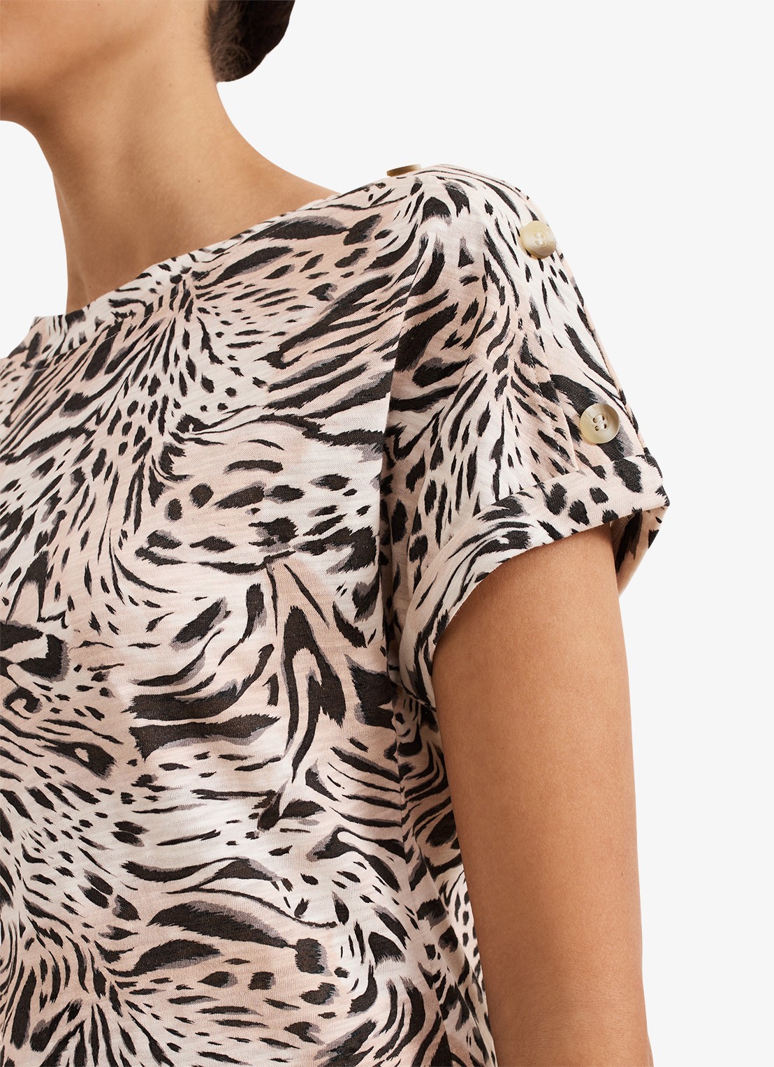 Phase Eight Suzie top met print - detail 6 beige